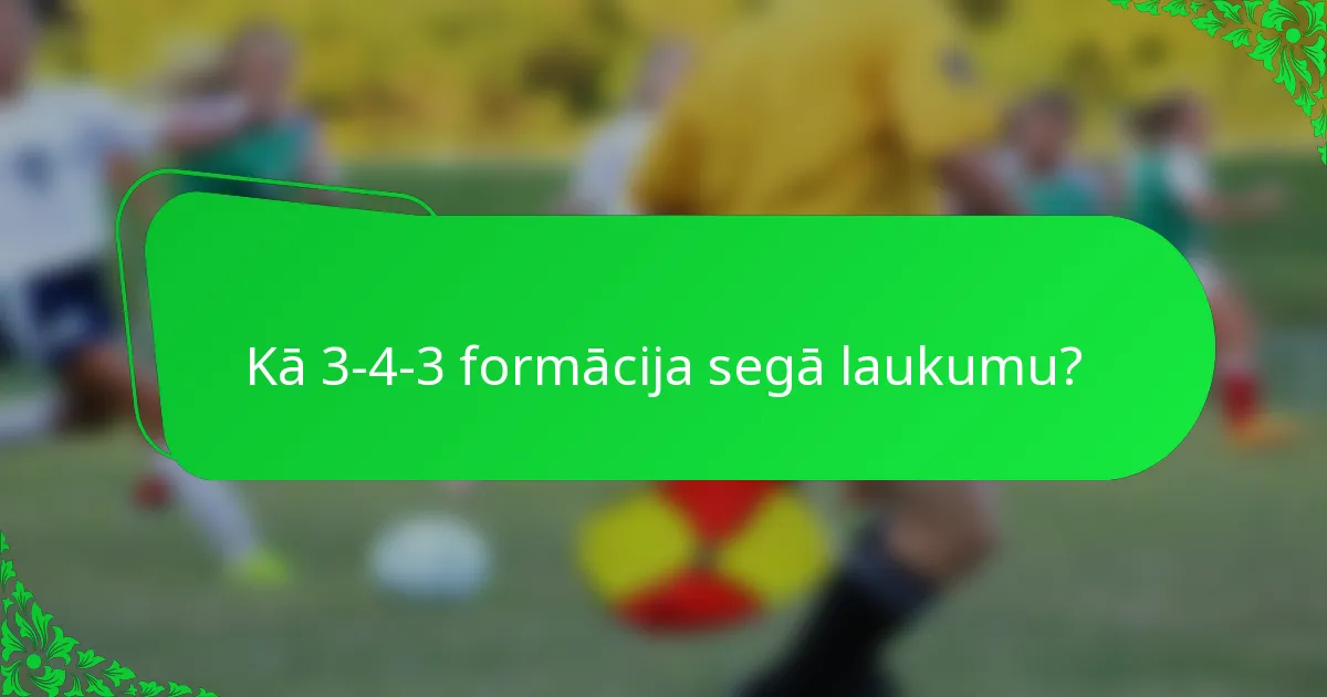 Kā 3-4-3 formācija segā laukumu?